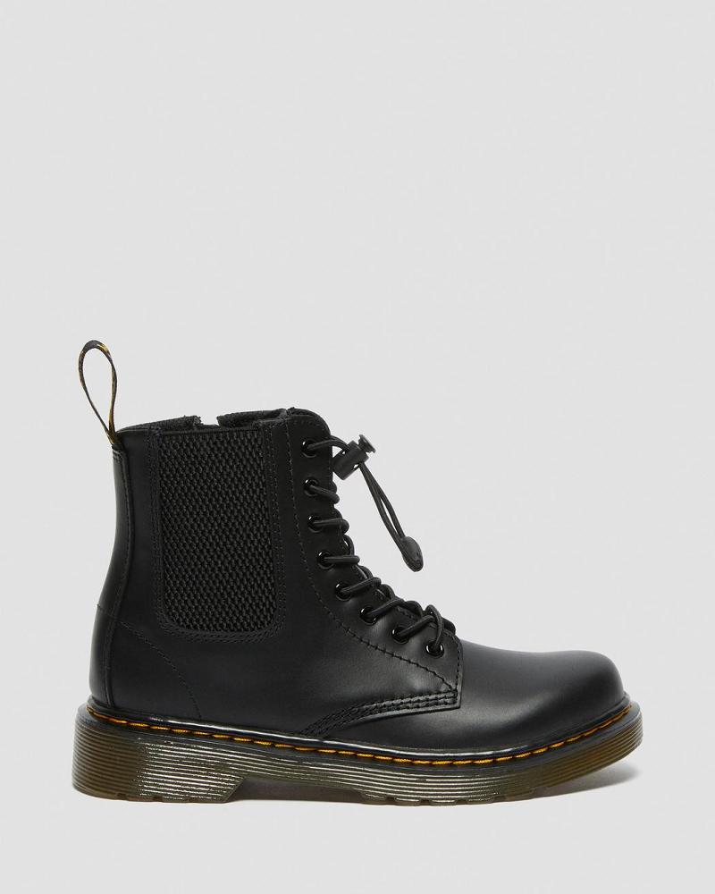 Botas Casuales Dr Martens Junior 1460 Harper Cuero Niños Negros | MX 161ILH